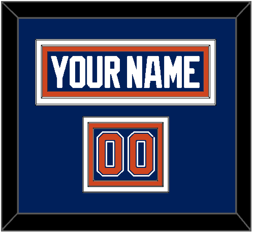 Edmonton Nameplate & Number (Shoulder) - Home Blue - Premier Tier 2