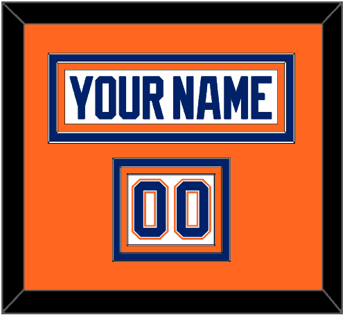 Edmonton Nameplate & Number (Shoulder) - Home White (1981-1994) - Premier Tier 3