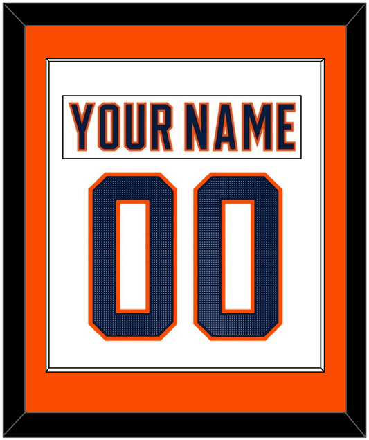 Edmonton Nameplate & Number (Back) Combined - Road White (2017-2022) - Essential Tier 2