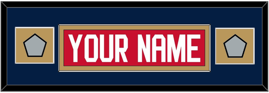 Florida Nameplate & 2 Stanley Cup Finals Patches - Home Red - Essential Tier 6