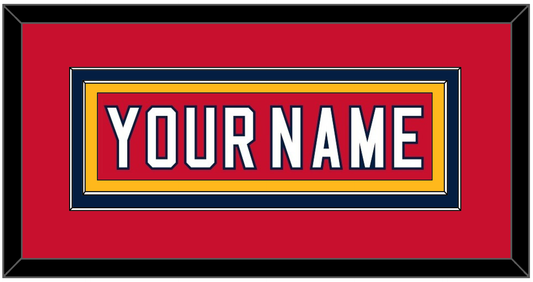 Florida Nameplate - Home Red (2011-2016) - Signature Tier 3