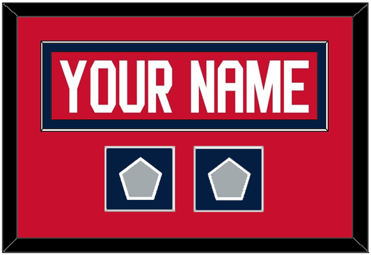 Florida Nameplate & 2 Stanley Cup Finals Patches - Home Red - Essential Tier 3