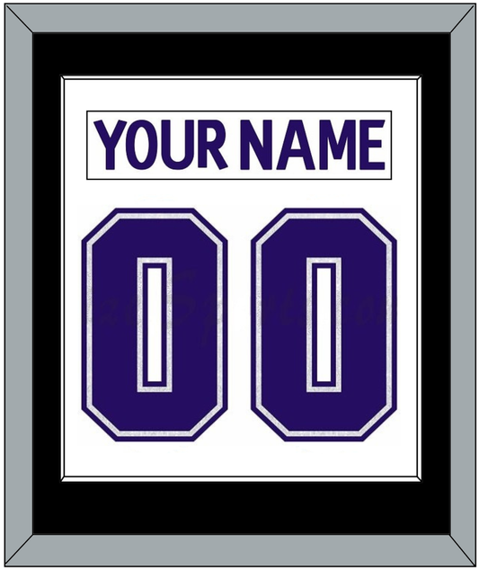 Los Angeles Nameplate & Number (Back) Combined - Home White (1998-2002) - Essential Tier 2