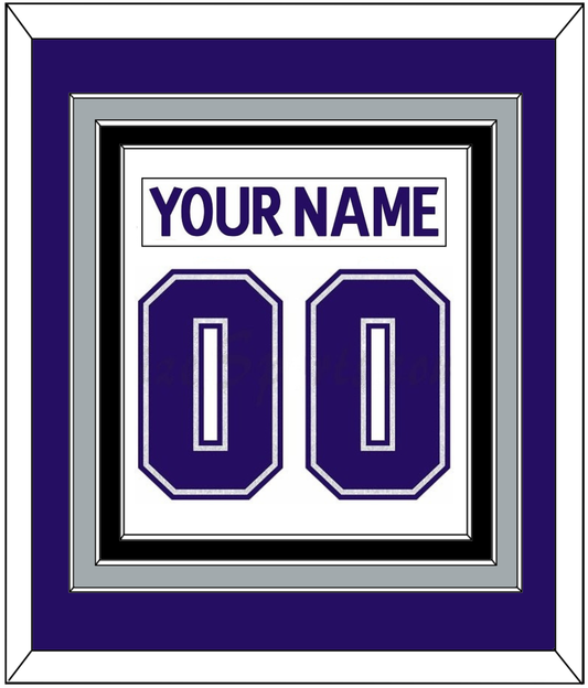 Los Angeles Nameplate & Number (Back) Combined - Home White (1998-2002) - Premier Tier 3