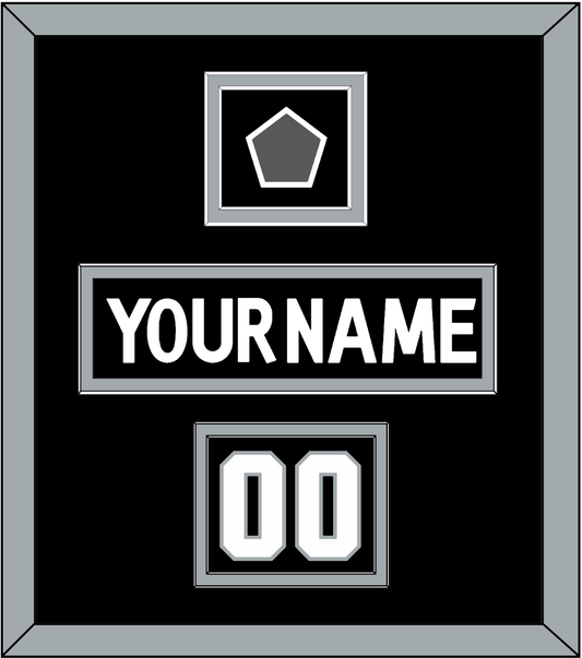 Los Angeles Nameplate, Number (Shoulder) & Stanley Cup Finals Patch - Home Black (2011-2017) - Signature Tier 2