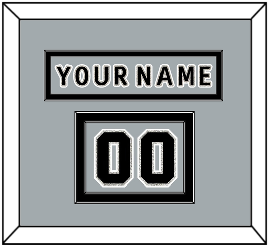Los Angeles Nameplate & Number (Shoulder) - Alternate Gray (2018-2021) - Signature Tier 2