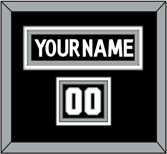 Los Angeles Nameplate & Number (Shoulder) - Home Black (2011-2017) - Premier Tier 2