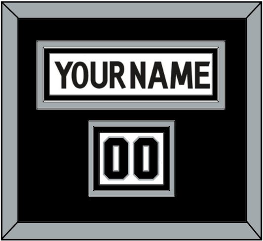 Los Angeles Nameplate & Number (Shoulder) - Road White (2017-2024) - Premier Tier 2