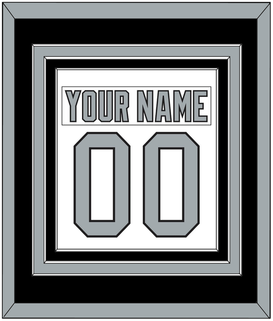 Los Angeles Nameplate & Number (Back) Combined - Home White (1988-1991) - Premier Tier 2