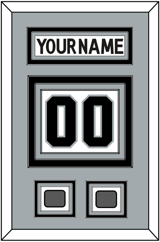 Los Angeles Nameplate & Number (Back) With 2 Stanley Cup Champions Patches - Road White (2011-2017) - Premier Tier 3
