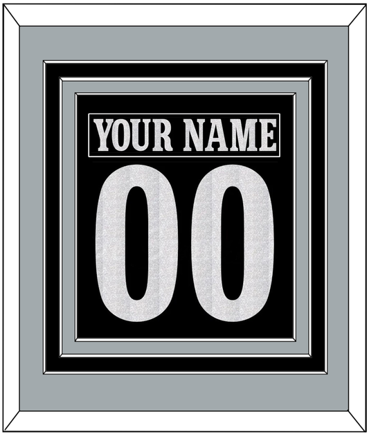 Los Angeles Nameplate & Number (Back) Combined - Alternate Black - Premier Tier 2
