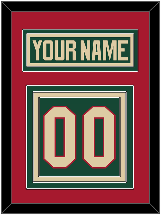 Minnesota Nameplate & Number (Back) - Home Green - Premier Tier 3