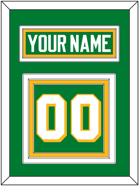 Minnesota Nameplate & Number (Back) - Alternate Green - Premier Tier 2