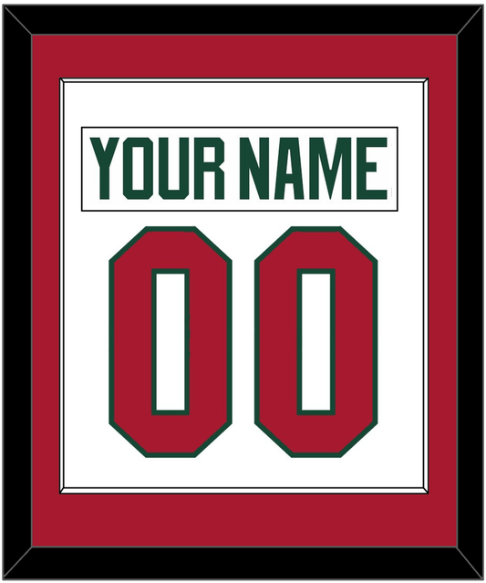 Minnesota Nameplate & Number (Back) Combined - Road White - Essential Tier 2