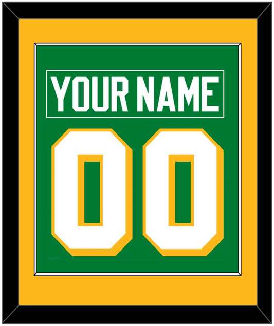 Minnesota Nameplate & Number (Back) Combined - Alternate Green - Essential Tier 2