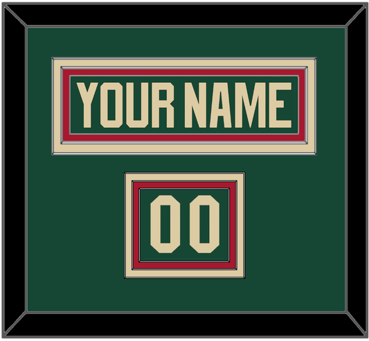 Minnesota Nameplate & Number (Shoulder) - Home Green - Premier Tier 2