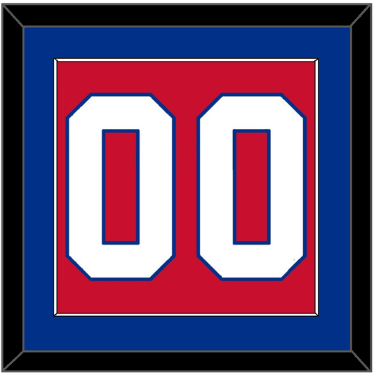 Montreal Number (Back) - Road Red (1970-1977) - Essential Tier 2