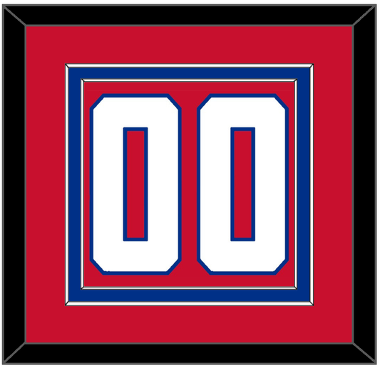 Montreal Number (Back) - Home Red (1947-1966) - Signature Tier 2