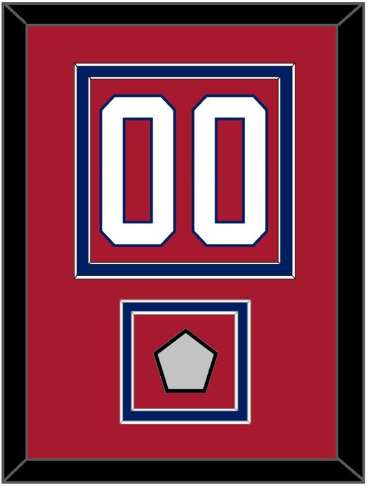 Montreal Number (Back) With Stanley Cup Champions Patch - Road Red (1984-1997) - Signature Tier 2