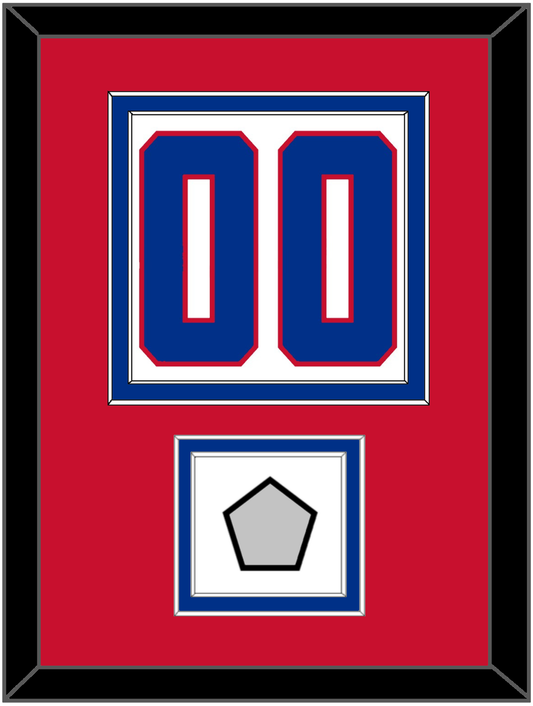 Montreal Number (Back) With Stanley Cup Champions Patch - Road White (1947-1966) - Signature Tier 2