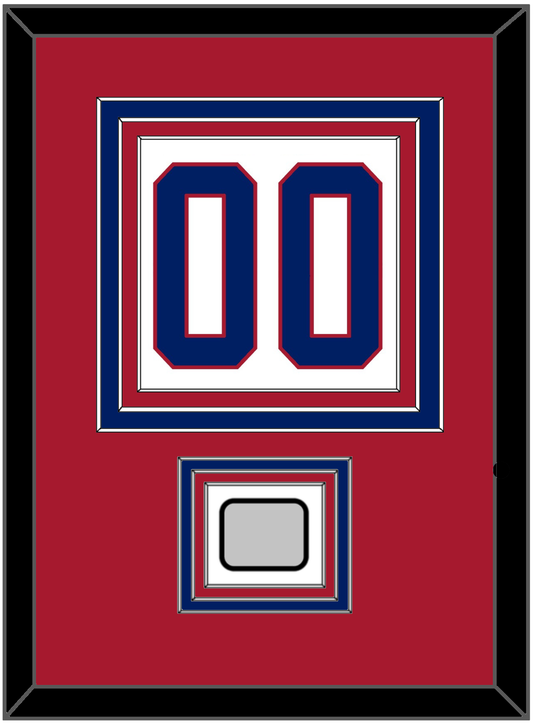 Montreal Number (Back) With Stanley Cup Champions Patch - Home White (1984-1997) - Premier Tier 2