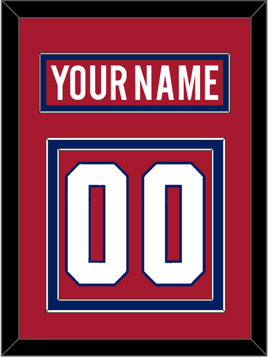 Montreal Nameplate & Number (Back) - Home Red - Signature Tier 2