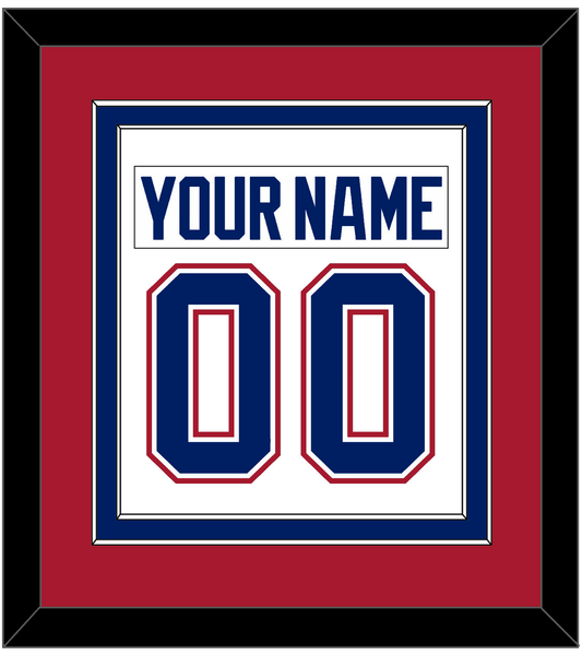 Montreal Nameplate & Number (Back) Combined - Road White - Signature Tier 2