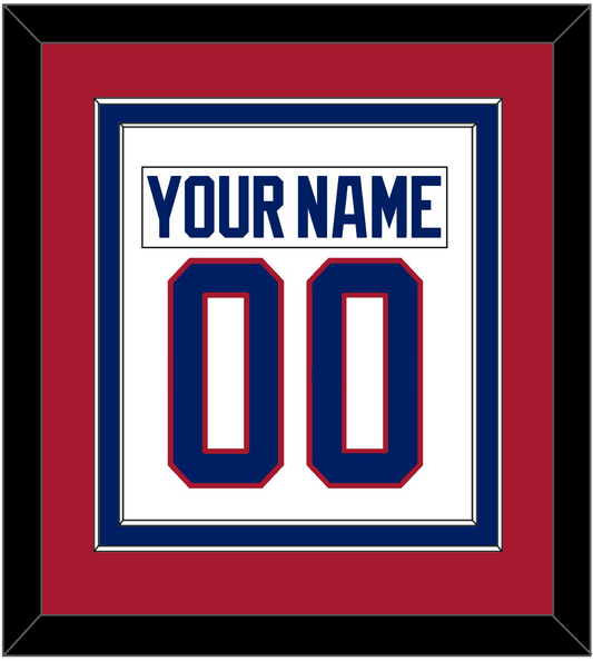 Montreal Nameplate & Number (Back) Combined - Home White (1984-1997) - Signature Tier 2