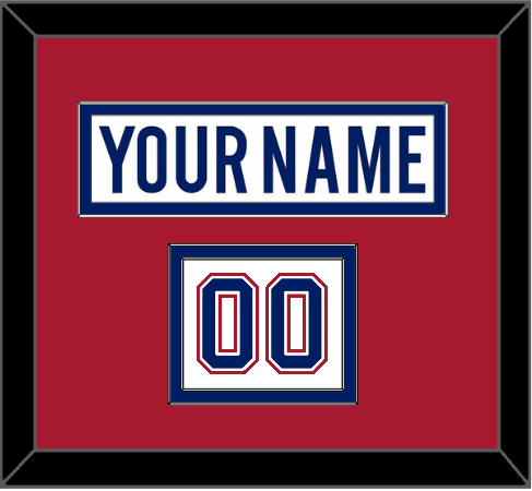 Montreal Nameplate & Number (Shoulder) - Road White - Signature Tier 2