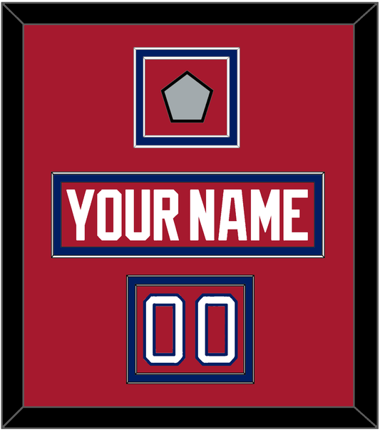 Montreal Nameplate, Number (Shoulder) & 1993 Stanley Cup Finals Patch - Road Red (1984-1997) - Signature Tier 2