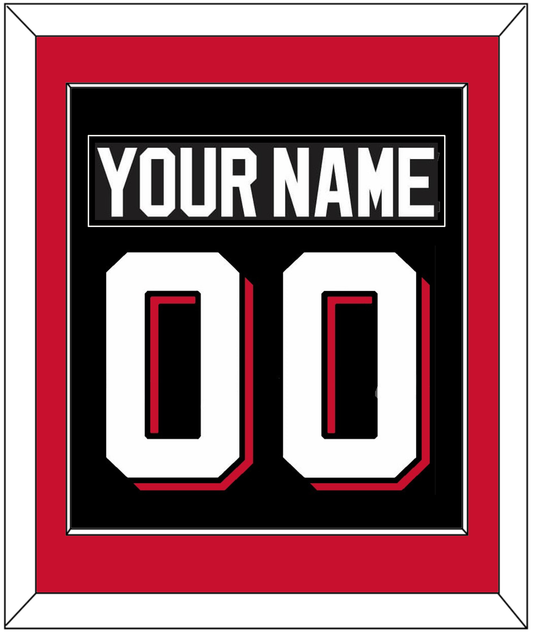 New Jersey Nameplate & Number (Back) Combined - Alternate Black - Essential Tier 2