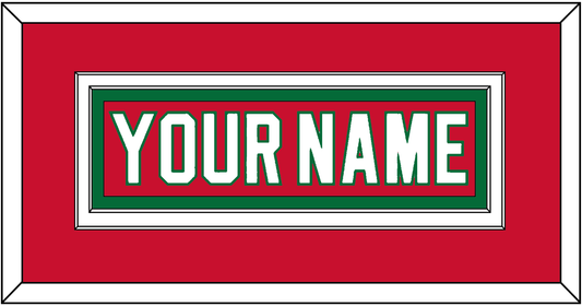 New Jersey Nameplate - Road Red (1982-1992) - Signature Tier 2
