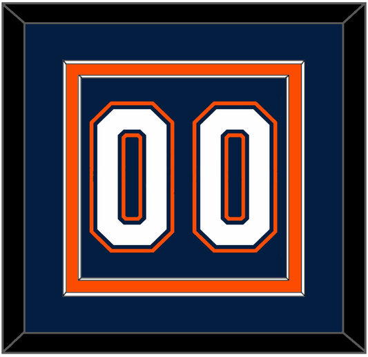 New York Number (Back) - Road/Home Blue (1998-2007) - Signature Tier 2