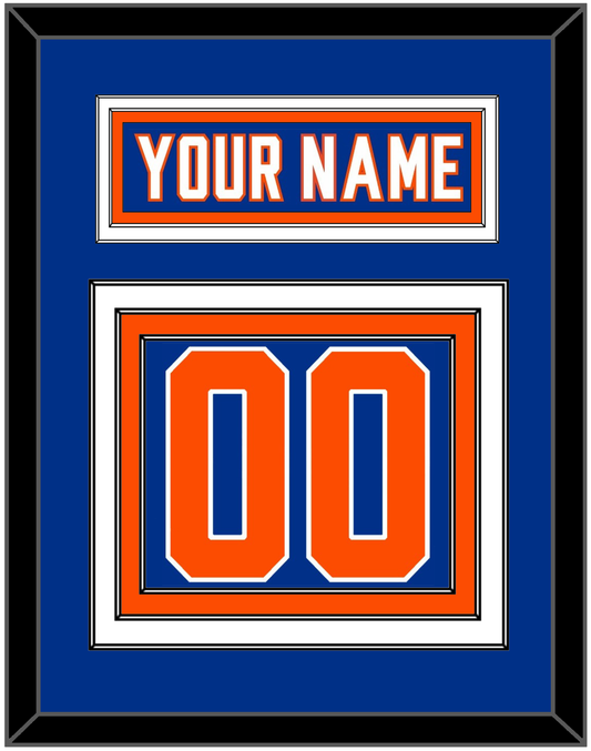 New York Nameplate & Number (Back) - Alternate Blue - Premier Tier 2