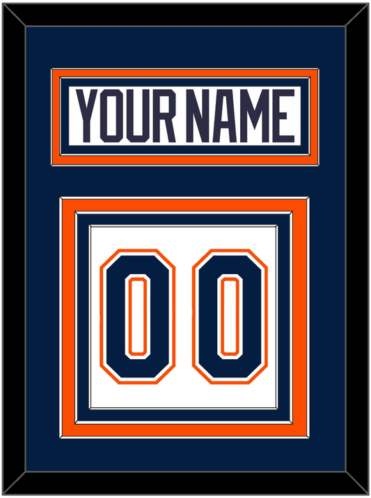New York Nameplate & Number (Back) - Home/Road White (1998-2007) - Premier Tier 2