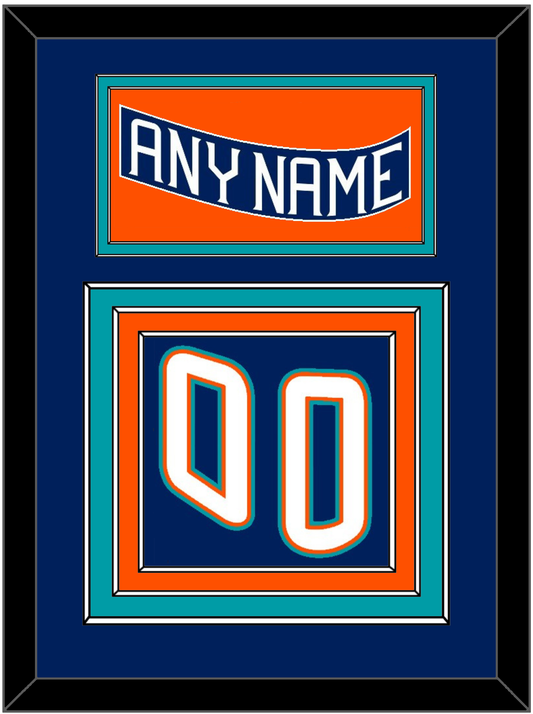 New York Nameplate & Number (Back) - Road Blue (1995-1998) - Premier Tier 2