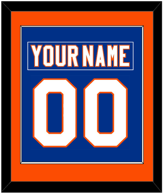 New York Nameplate & Number (Back) Combined - Home Blue - Essential Tier 2