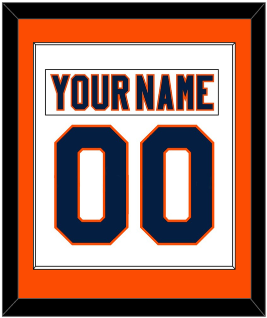 New York Nameplate & Number (Back) Combined - Road White (2007-2010) - Essential Tier 2