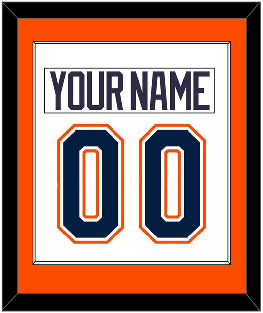 New York Nameplate & Number (Back) Combined - Home/Road White (1998-2007) - Essential Tier 2