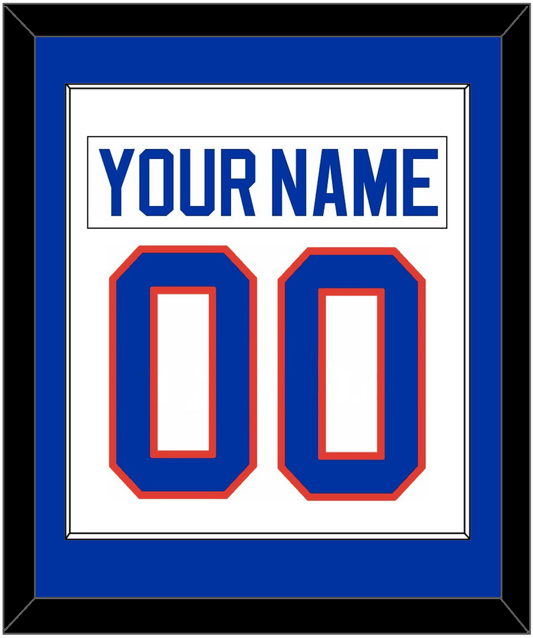 New York Nameplate & Number (Back) Combined - Home White (1984-1995) - Essential Tier 1