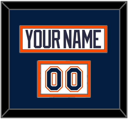 New York Nameplate & Number (Shoulder) - Home White Jersey (1998-2007) - Signature Tier 2
