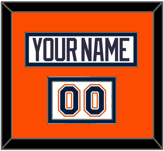 New York Nameplate & Number (Shoulder) - Home White Jersey (1998-2007) - Signature Tier 3