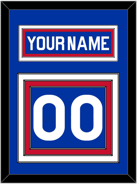 New York Nameplate & Number (Back) - Road Blue (1977-1978) - Premier Tier 2