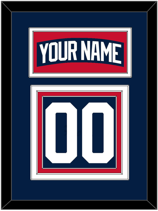 New York Nameplate & Number (Back) - Alternate Blue - Premier Tier 2