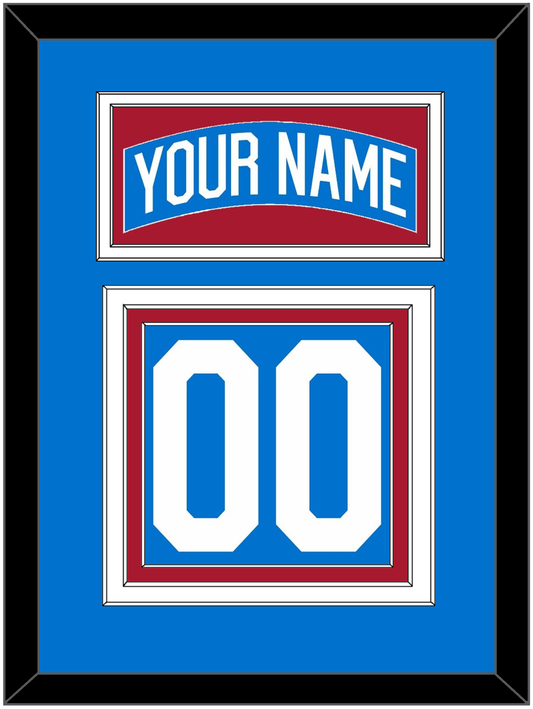 New York Nameplate & Number (Back) - Centennial Blue - Premier Tier 2