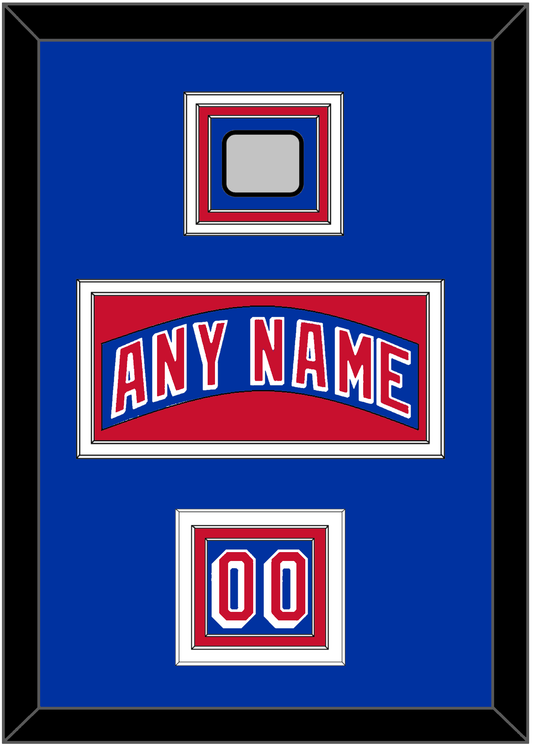 New York Nameplate, Number (Shoulder) & 1994 Stanley Cup Finals Patch - Road Blue (1990-2004) - Premier Tier 2