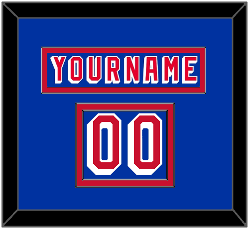 New York Nameplate & Number (Shoulder) - Road Blue (1978-1990) - Signature Tier 2