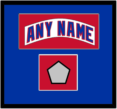 New York Nameplate & Stanley Cup Finals Patch - Home White (1990-2004) - Essential Tier 2