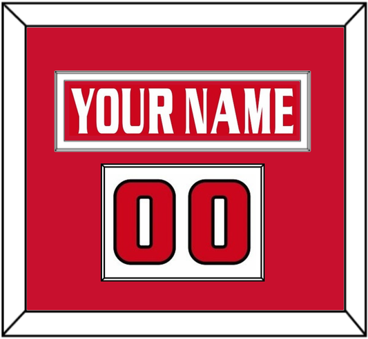Ottawa Nameplate & Number (Shoulder) - Road/Home Red Jersey (1999-2007) - Essential Tier 2