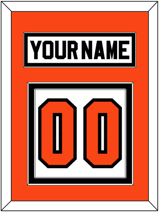 Philadelphia Nameplate & Number (Back) - Road White (2007-2010) - Signature Tier 2